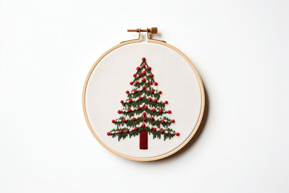 Embroidery christmas decoration pattern. AI generated Image by rawpixel.