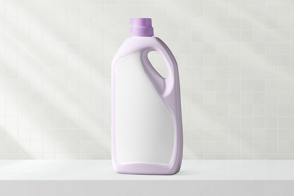 Laundry soap bottle with design space