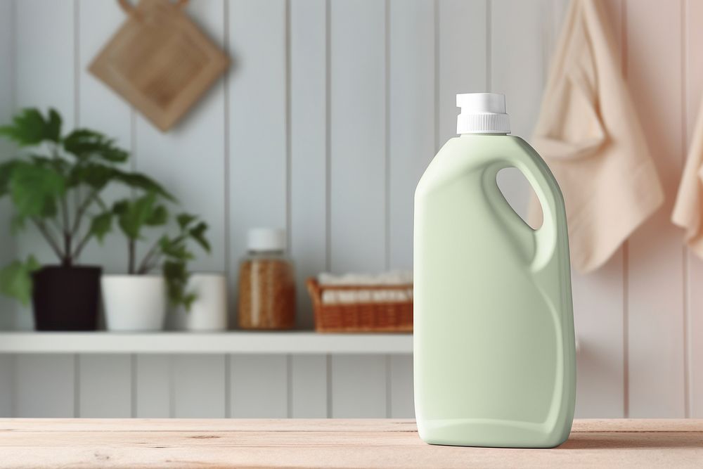 Laundry soap bottle with design space