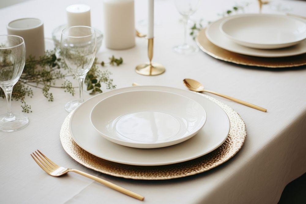 New year table porcelain furniture. AI generated Image by rawpixel.