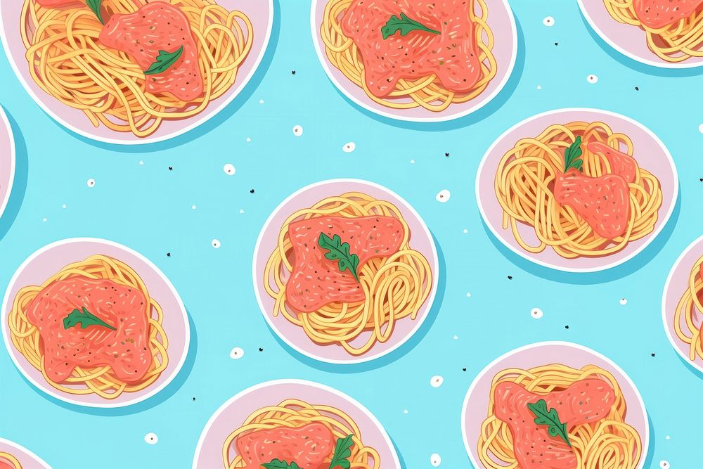 Spaghetti pattern pasta food. AI generated Image by rawpixel.