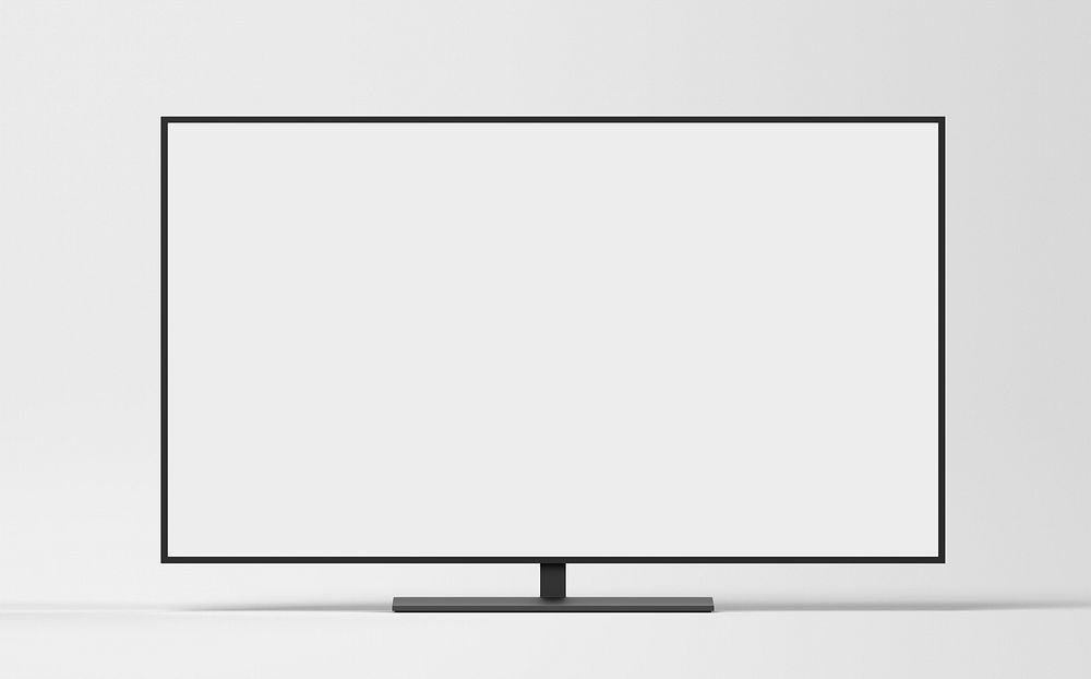 Blank smart TV screen