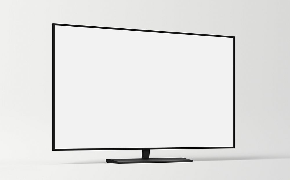 Blank smart TV screen