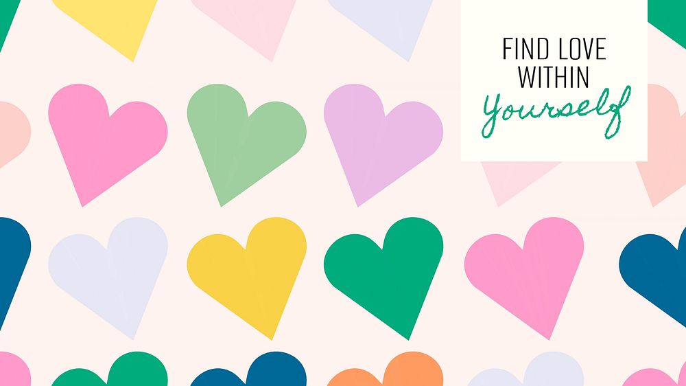 Cute self-love  blog banner template