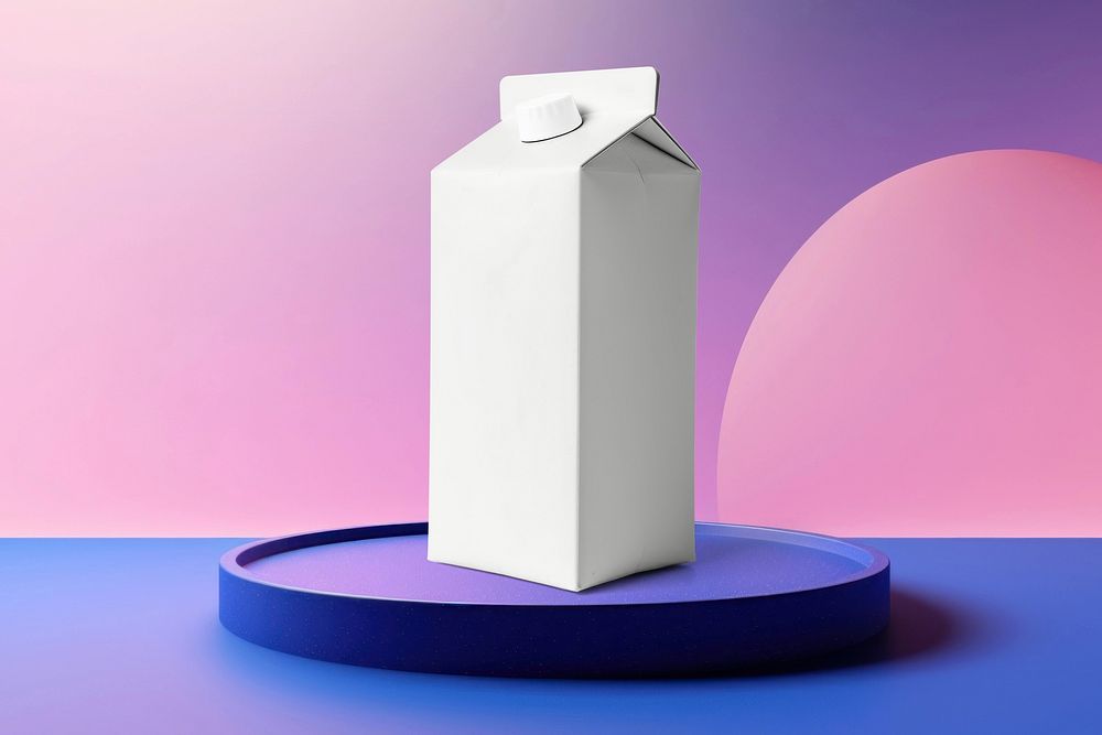 Milk carton, product packaging photo