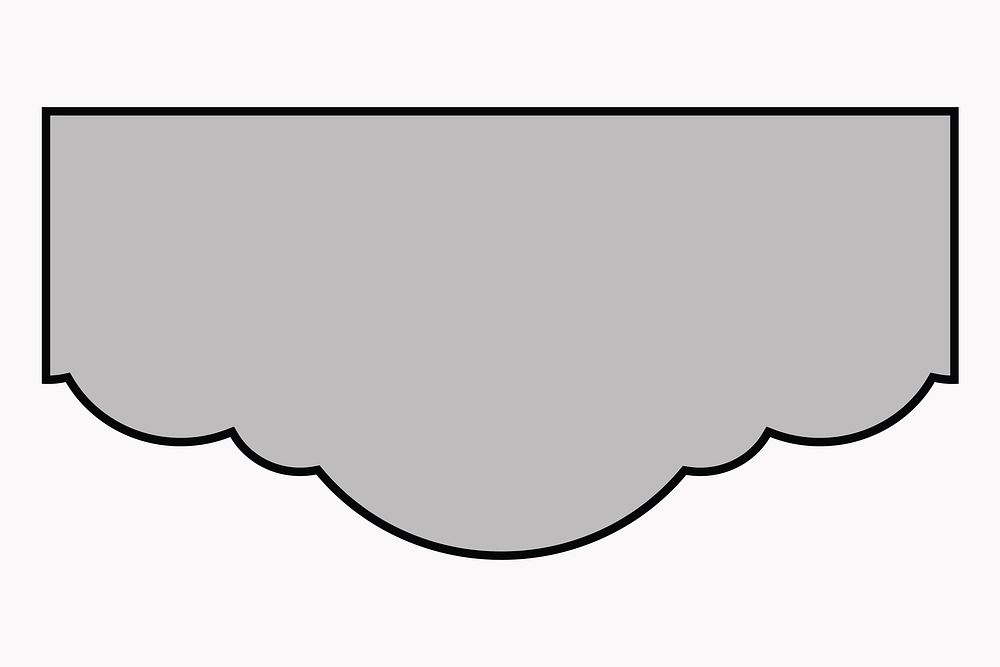 Rectangle shape badge vector