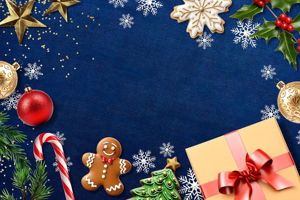Christmas decoration, festive frame background