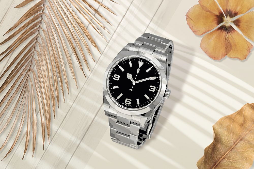 Luxury wristwatch, fashion accessory remix