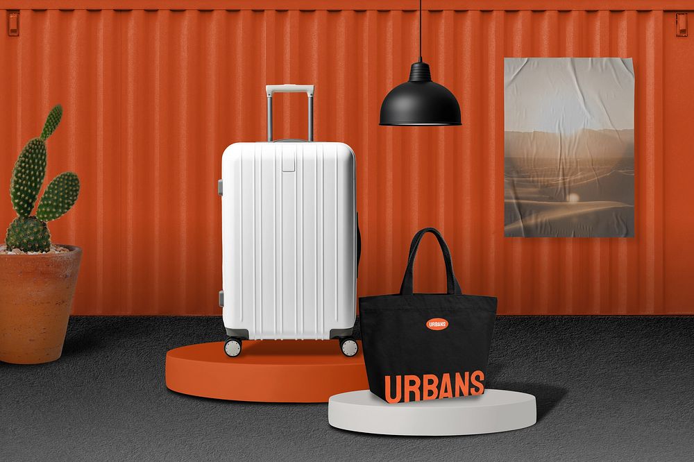 Travel luggage, fashion accessory remix