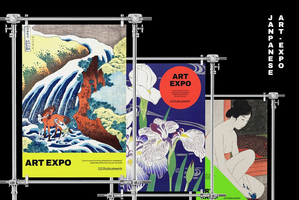 Japanese art expo banner photo