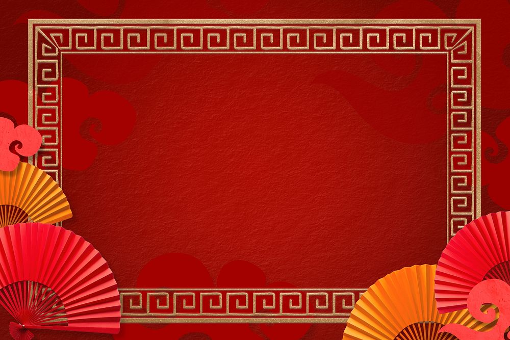 Chinese new year frame background