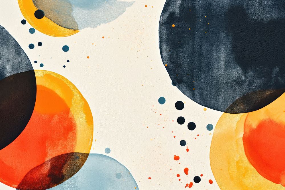 Circles backgrounds abstract painting. AI generated Image by rawpixel.