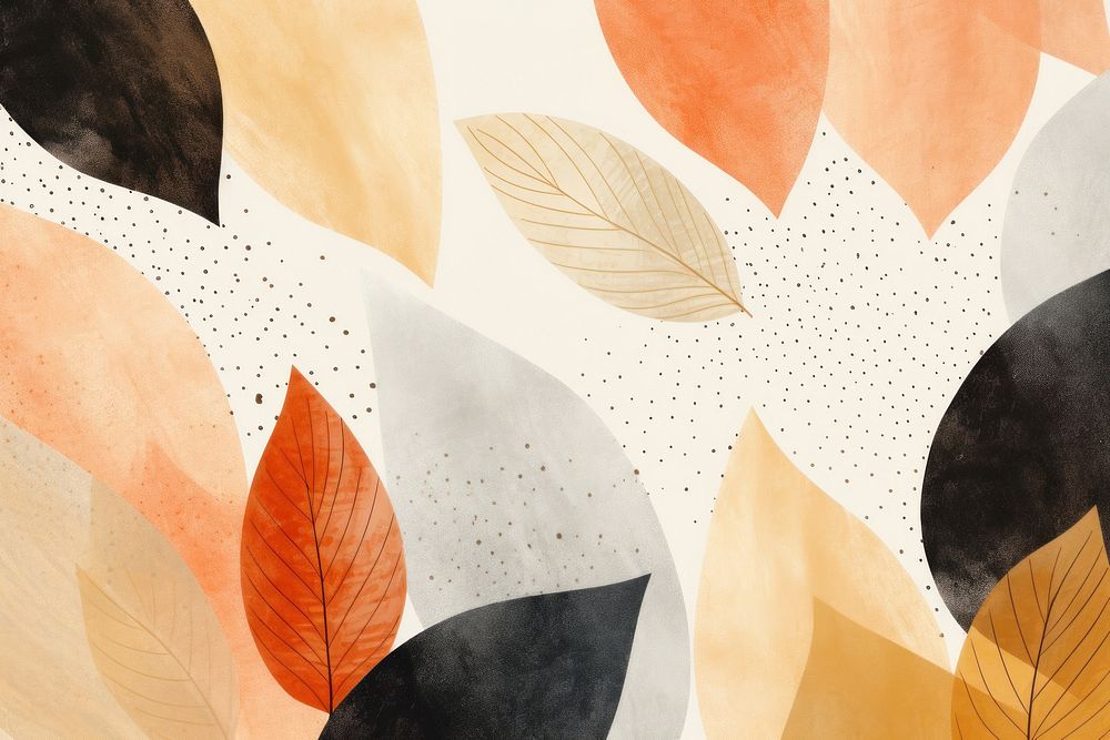 Autumn leaves backgrounds abstract textured. AI generated Image by rawpixel.