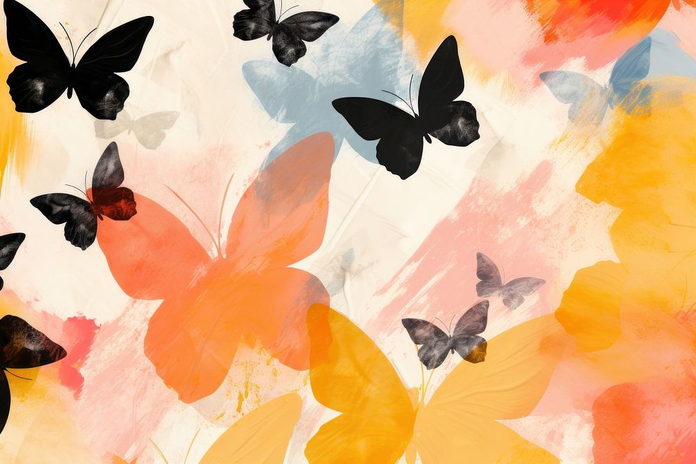 Butterlies backgrounds butterfly abstract. AI generated Image by rawpixel.