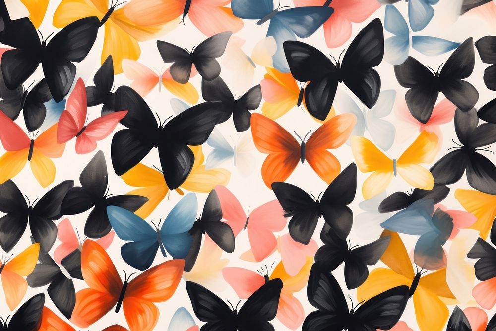 Butterlies backgrounds pattern petal. AI generated Image by rawpixel.