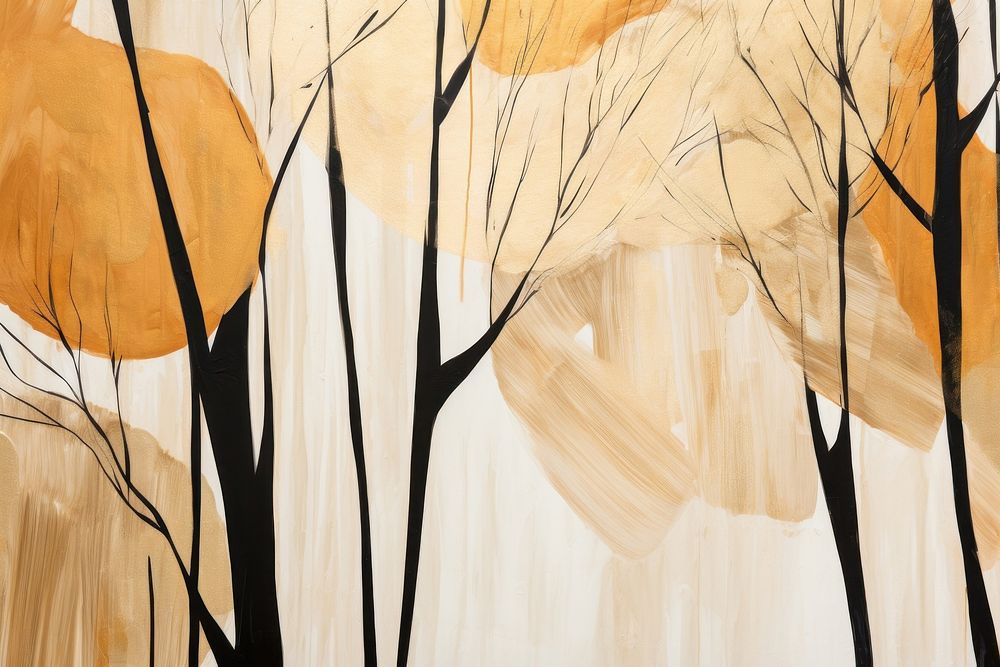 Backgrounds abstract painting tree. AI generated Image by rawpixel.