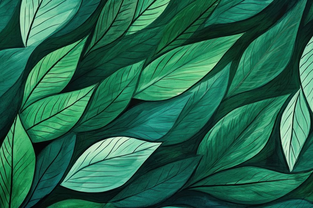 Green leaves backgrounds abstract textured. AI generated Image by rawpixel.