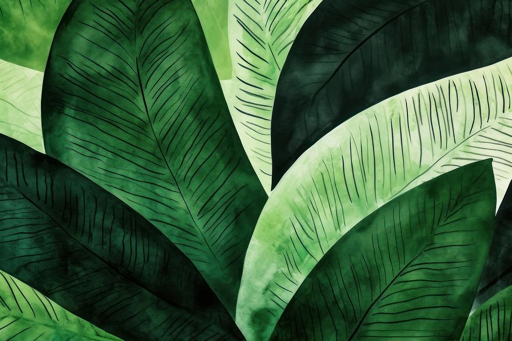 Green leaves backgrounds textured outdoors. AI generated Image by rawpixel.
