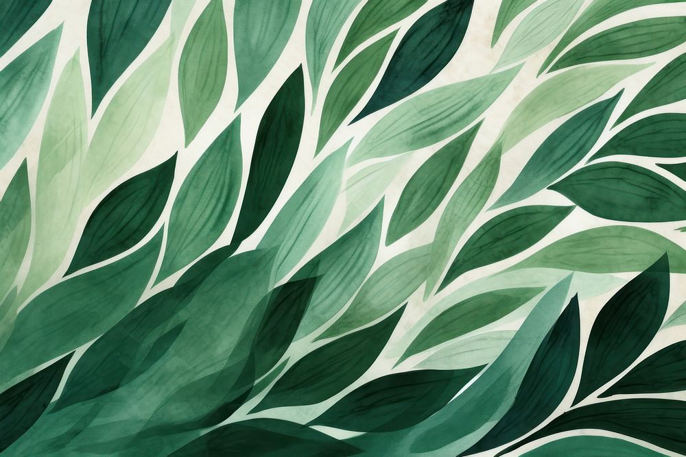 Green leaves backgrounds abstract pattern. AI generated Image by rawpixel.
