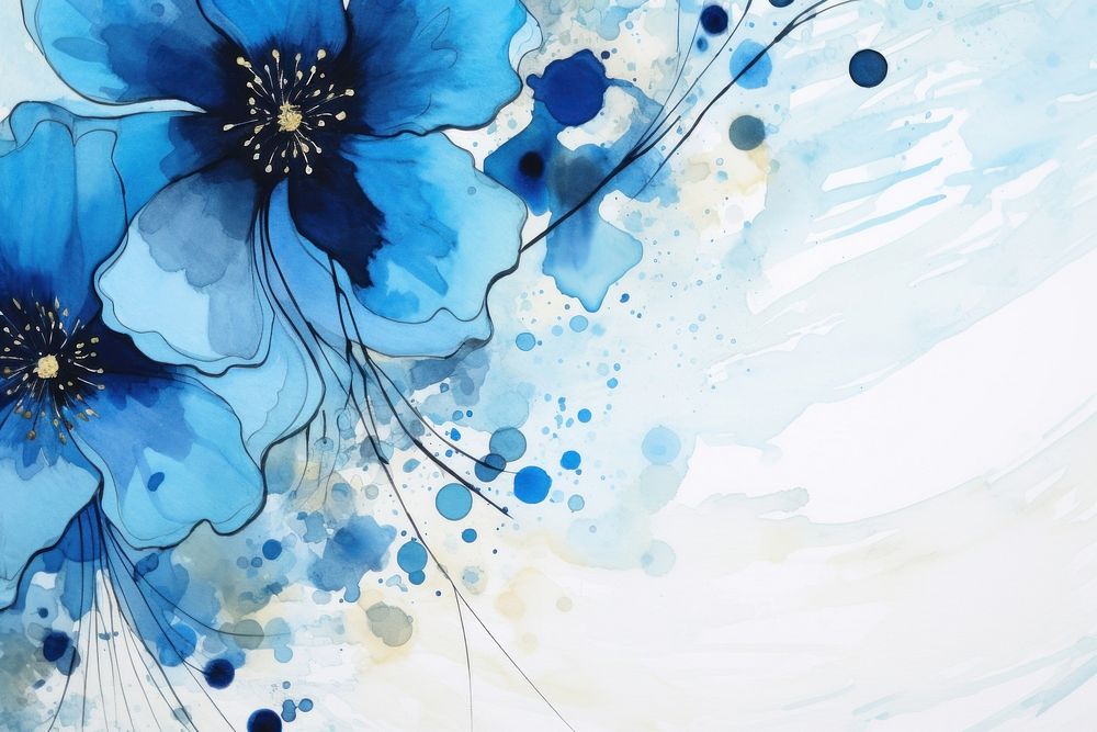 Flower backgrounds abstract painting. 