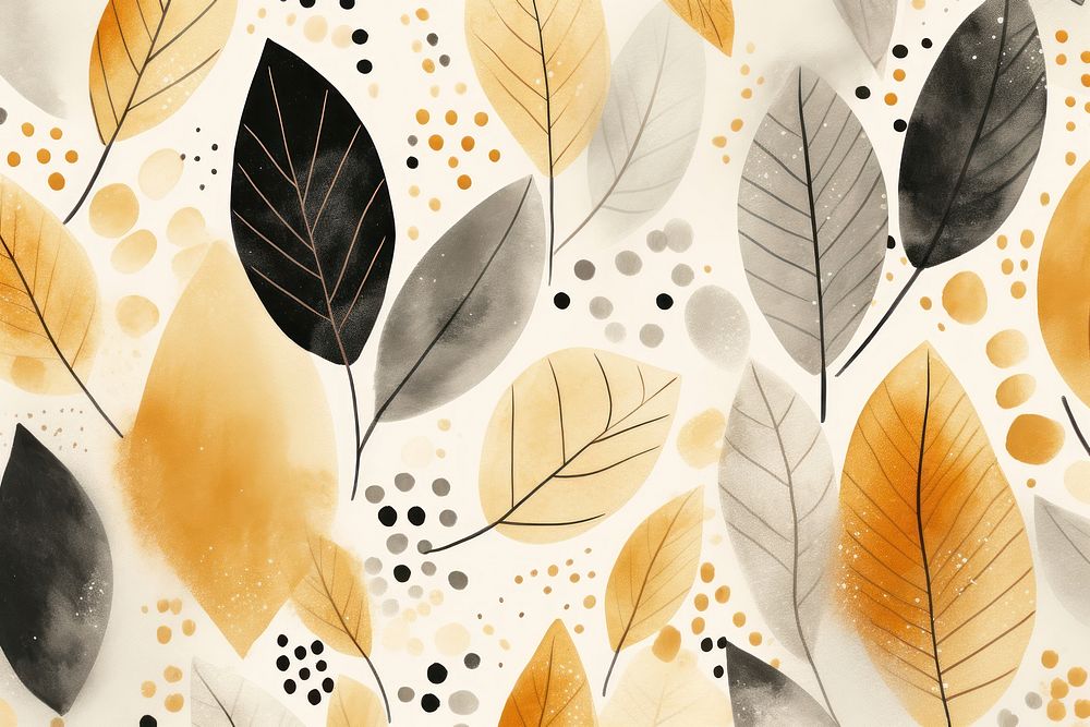 Leaves backgrounds abstract pattern. AI generated Image by rawpixel.