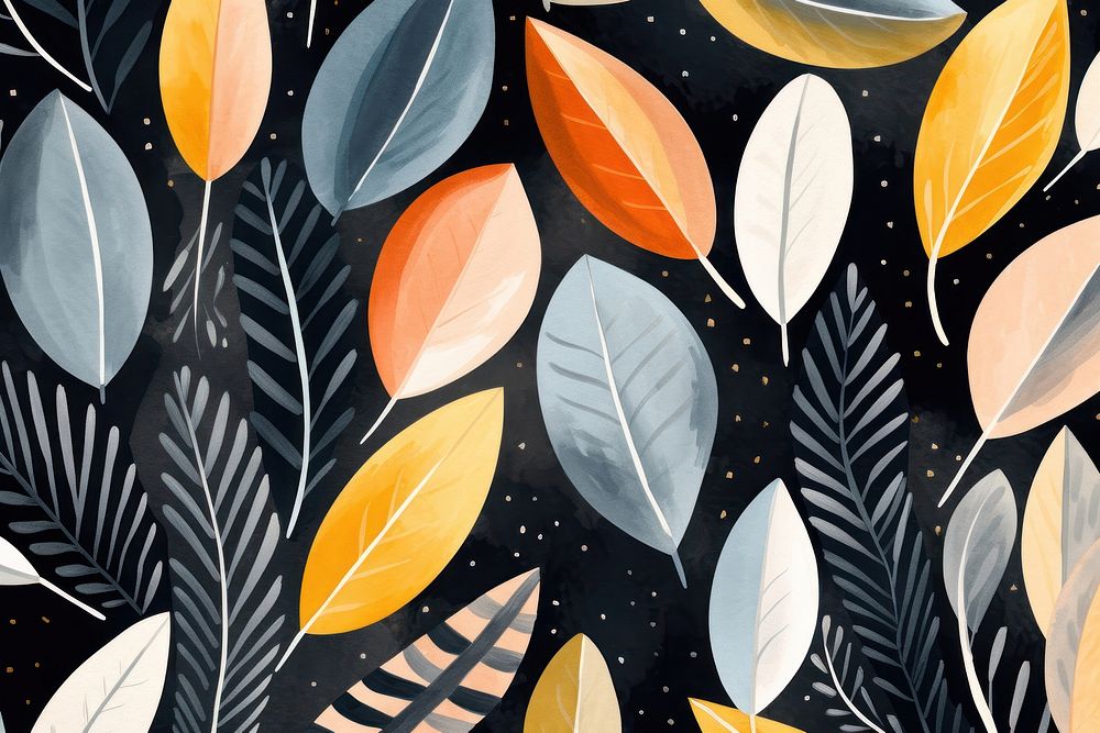 Leaves backgrounds pattern plant. AI generated Image by rawpixel.