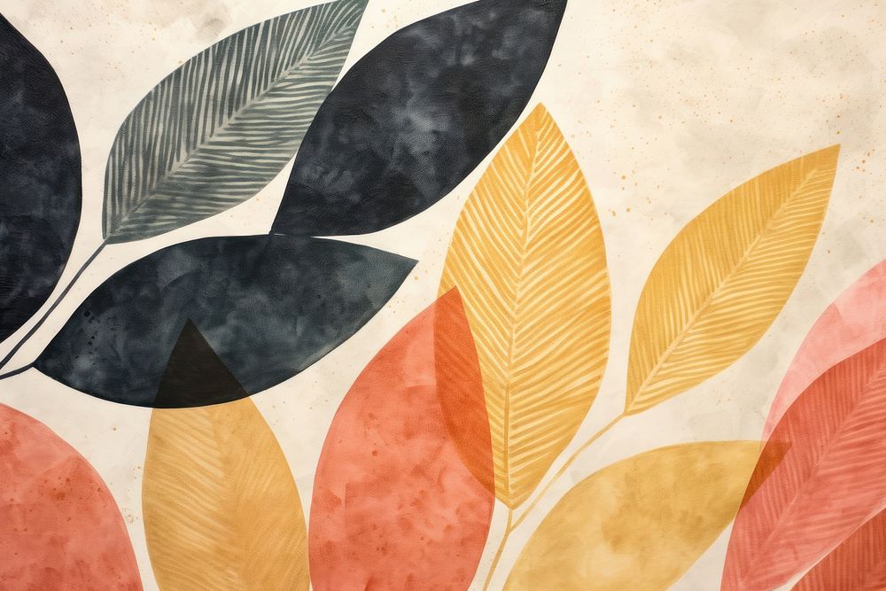 Minimal leaves backgrounds abstract textured. AI generated Image by rawpixel.