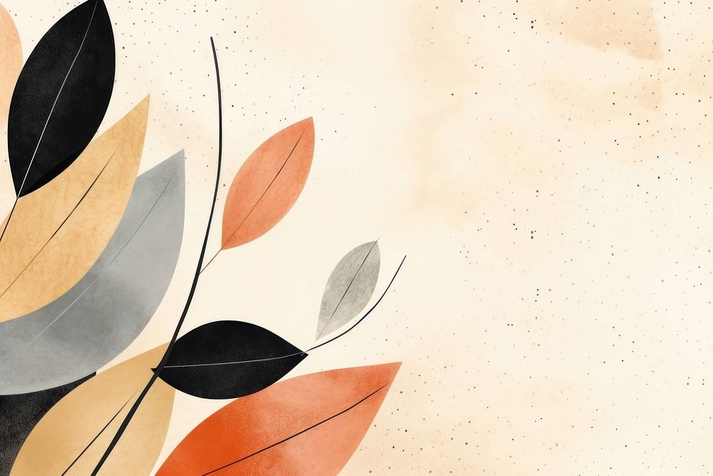 Minimal leaves backgrounds abstract pattern. AI generated Image by rawpixel.