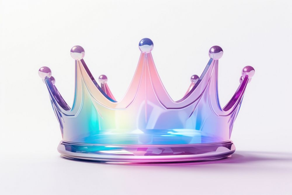 Crown white background accessories chandelier. AI generated Image by rawpixel.