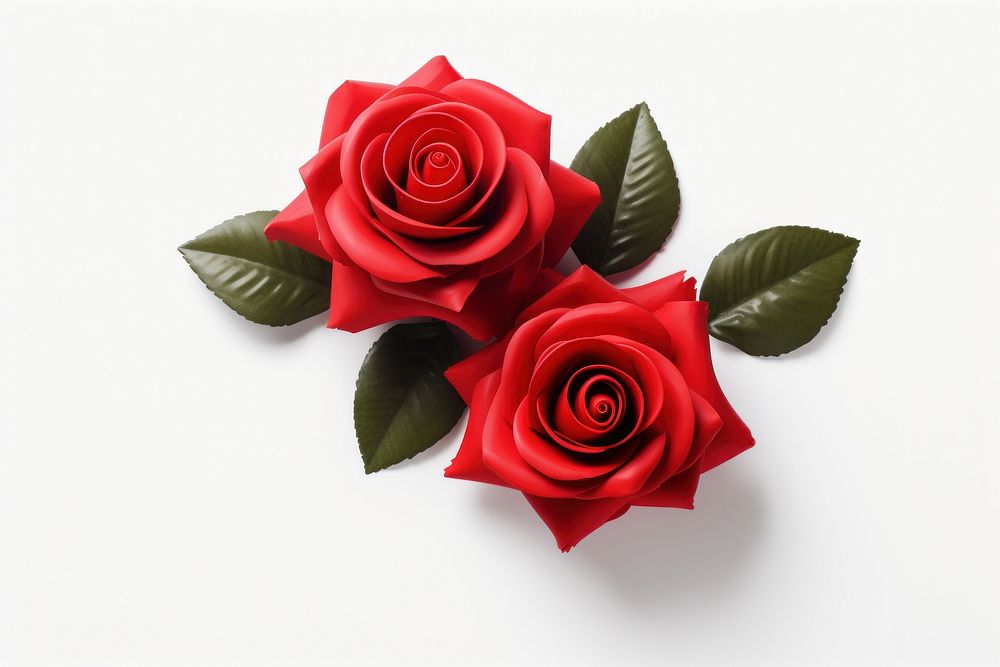 First Red Roses Bloom rose flower petal. AI generated Image by rawpixel.