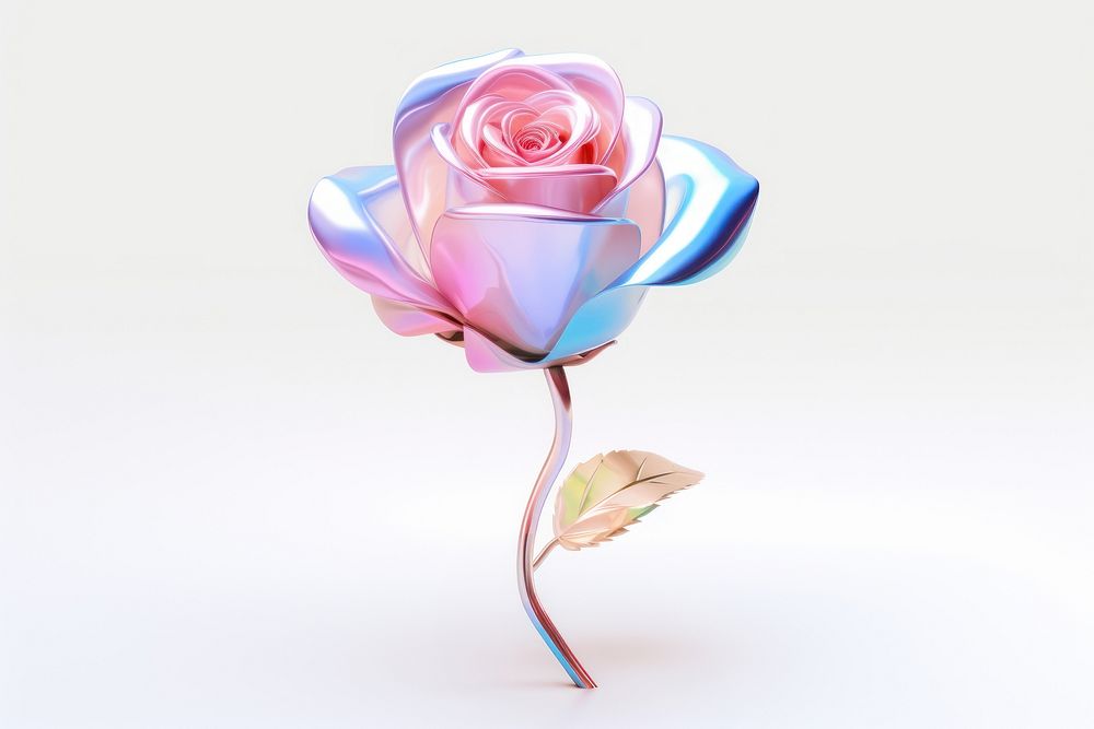 Rose flower bud plant white background inflorescence. AI generated Image by rawpixel.
