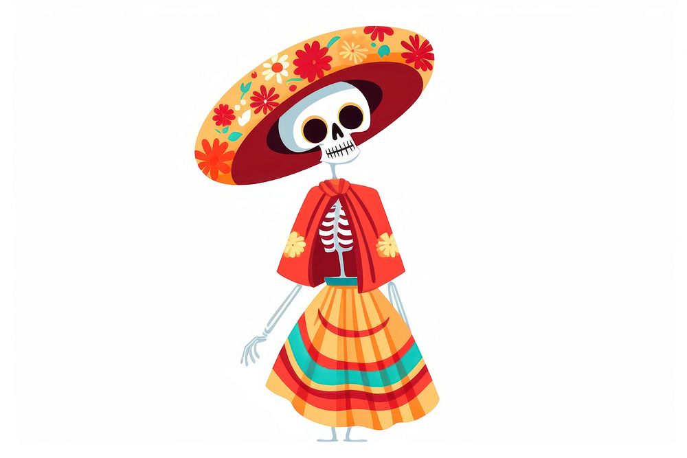 Old lady sombrero representation celebration. AI generated Image by rawpixel.