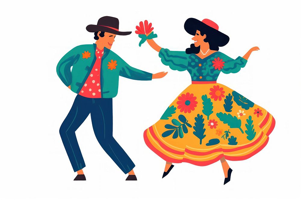 Couple dancing entertainment togetherness. AI generated Image by rawpixel.