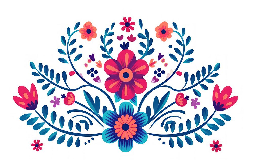 Flower graphics pattern art. AI generated Image by rawpixel.