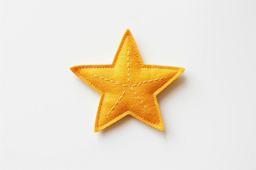 Cute one Star embroidery pattern symbol simplicity echinoderm. AI generated Image by rawpixel.