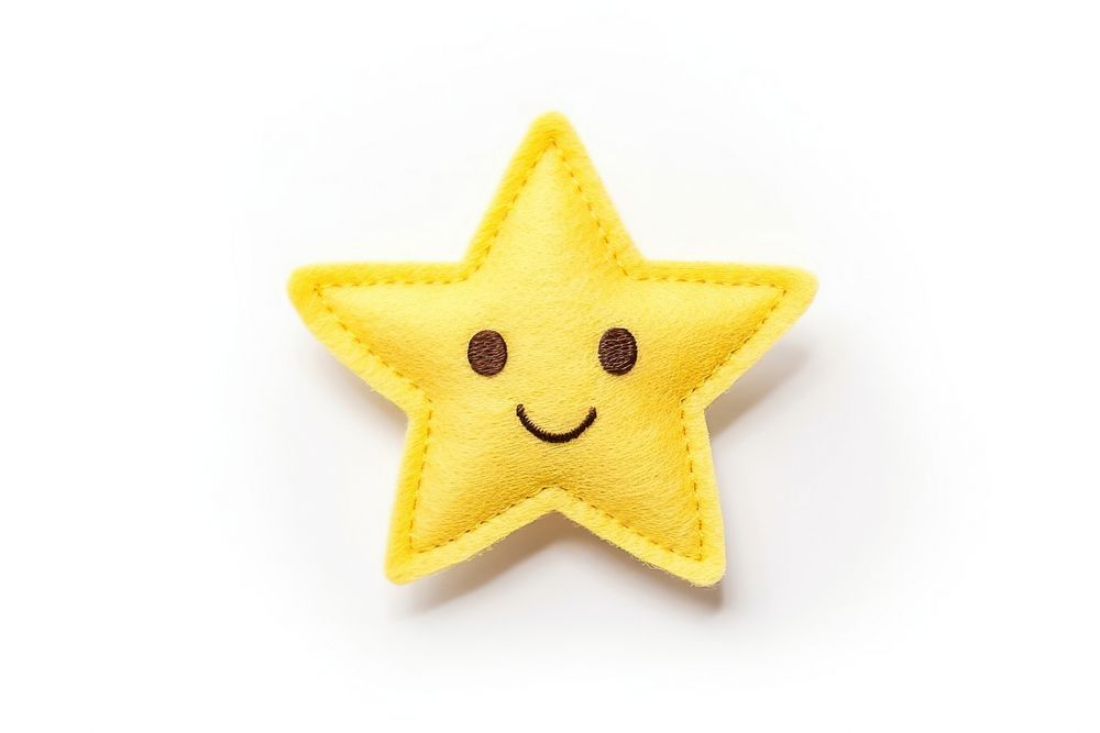 Cute one Star embroidery pattern symbol star anthropomorphic. AI generated Image by rawpixel.