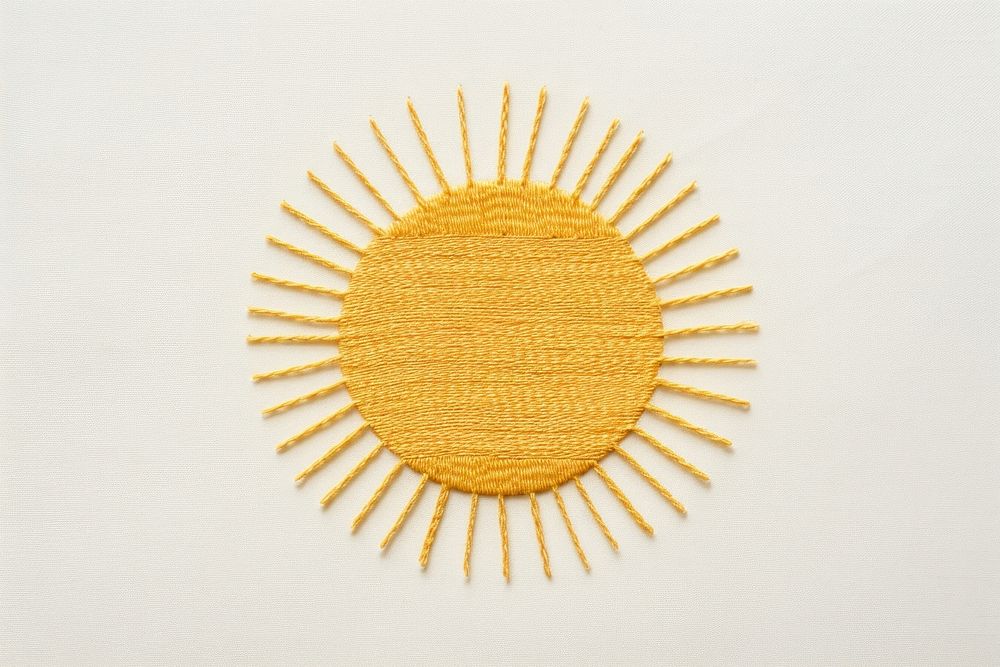 Sun embroidery pattern creativity. AI generated Image by rawpixel.