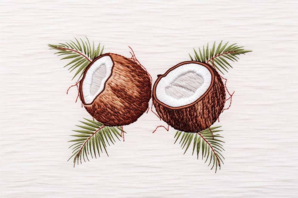 Coconut plant produce sketch. AI generated Image by rawpixel.