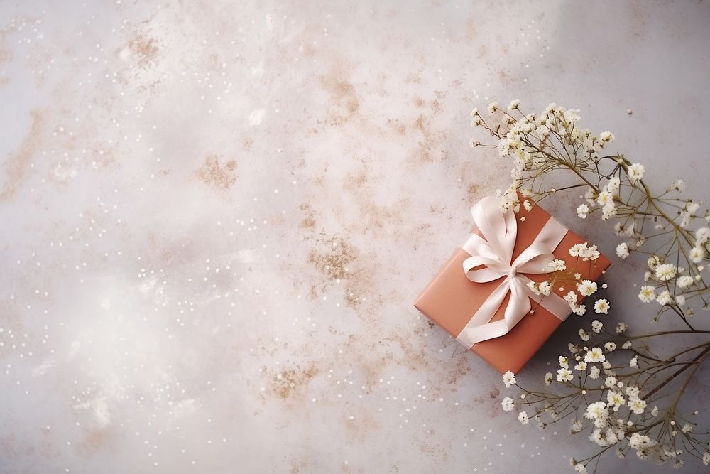 Present box flower gift backgrounds. AI generated Image by rawpixel.