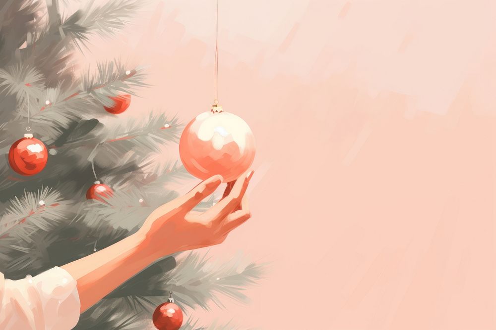 Christmas tree hand anticipation celebration. AI generated Image by rawpixel.