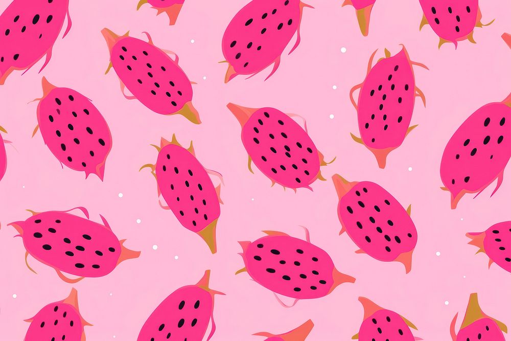 Dragon fruit pattern backgrounds plant. AI generated Image by rawpixel.
