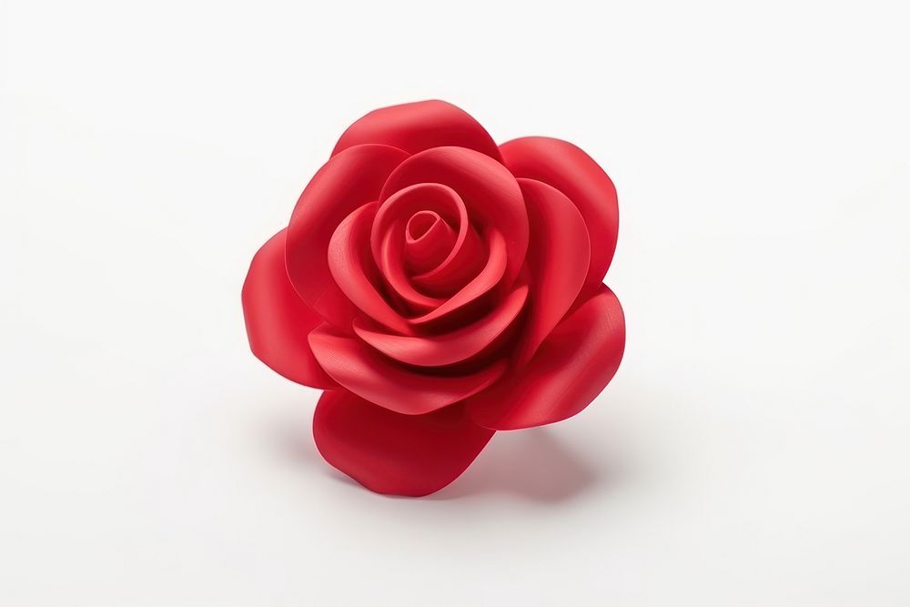 First Red Rose Bloom rose flower petal. AI generated Image by rawpixel.