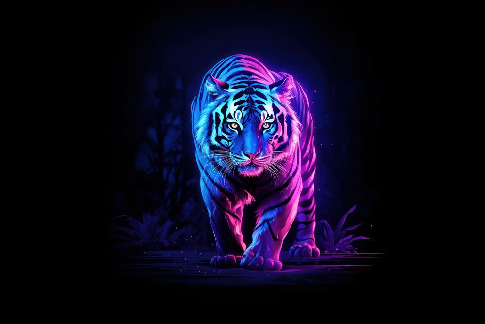 Wildlife animal mammal tiger. AI generated Image by rawpixel.