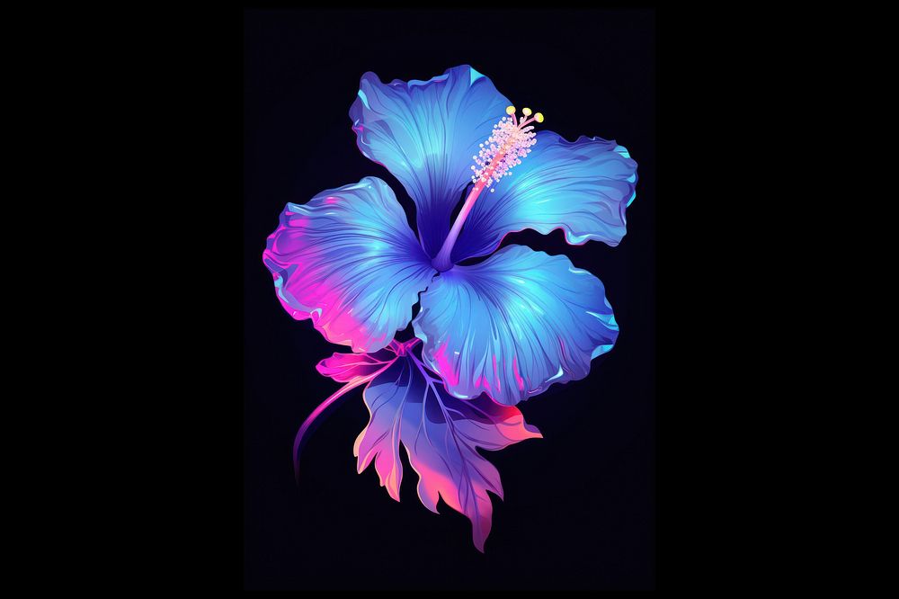Hibiscus flower petal plant. AI generated Image by rawpixel.