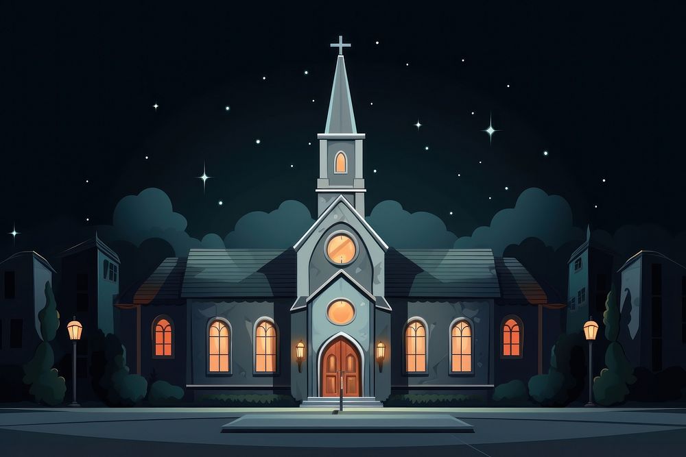 Church architecture building light. AI generated Image by rawpixel.