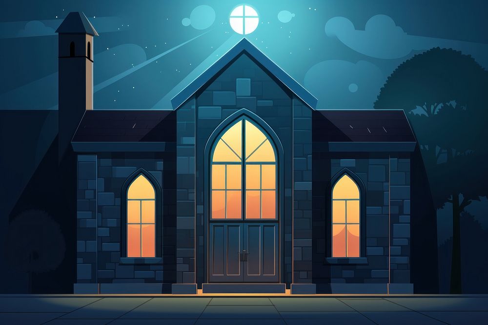 Church architecture outdoors window. AI generated Image by rawpixel.