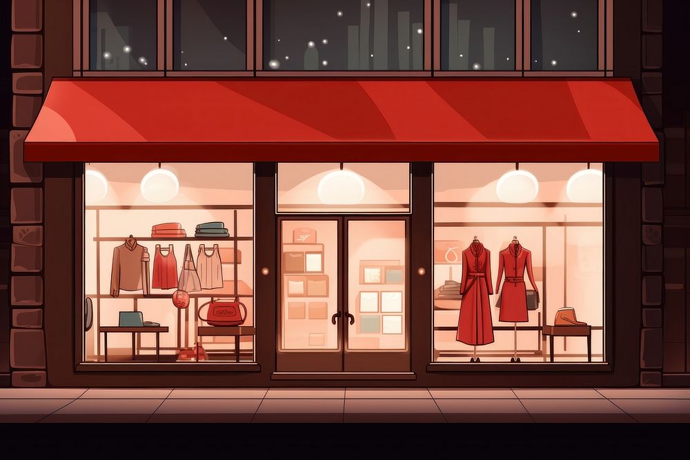 Fashion store building architecture boutique. AI generated Image by rawpixel.