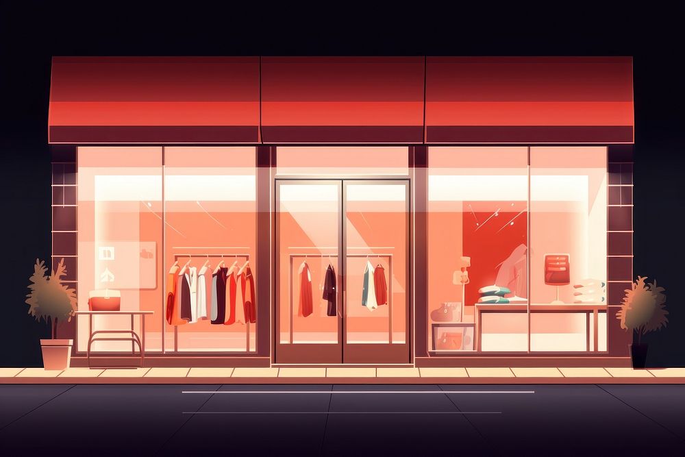 Fashion store boutique building window. AI generated Image by rawpixel.