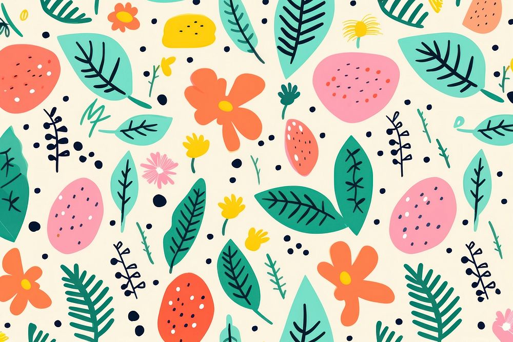 Summer pattern backgrounds creativity. AI generated Image by rawpixel.