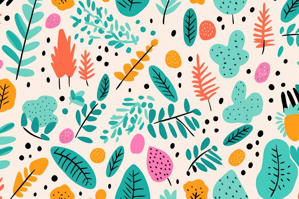 Summer pattern backgrounds art. AI generated Image by rawpixel.